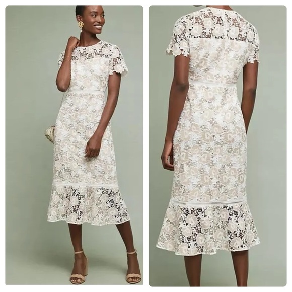 Dresses Collection Shoshanna Abella Dress Floral Lace Gown